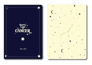 PACK 2 CUADERNOS GRAPADOS A6 HORÓSCOPO NEGRO - CÁNCER