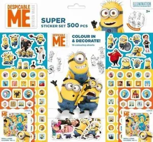 MINIONS SUPER STICKERS SET 500 PEGATINAS