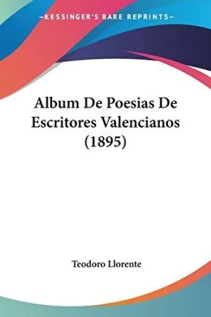 Album de Poesias de Escritores Valencianos (1895)