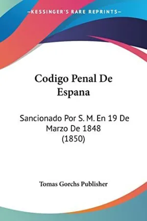 CODIGO PENAL DE ESPANA