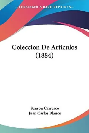 COLECCION DE ARTICULOS (1884)