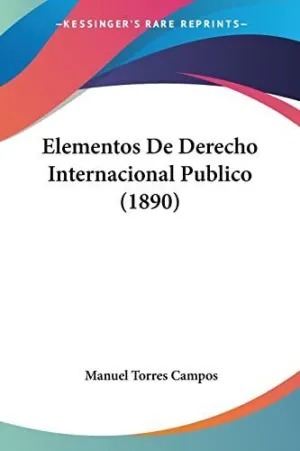 Elementos de Derecho Internacional Publico (1890)