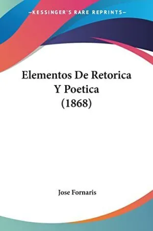 Elementos de Retorica y Poetica (1868)