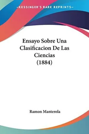 Ensayo Sobre una Clasificacion de las Ciencias (1884)