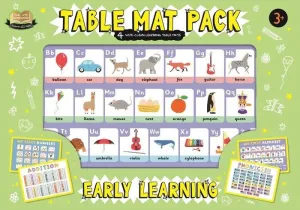 TABLE MAT PACK: EARLY LEARNING (3+)
