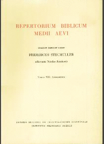 REPERTORIUM BIBLICUM MEDII AEVI (LATIN)