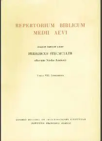 REPERTORIUM BIBLICUM MEDII AEVI (LATIN)