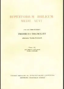 REPERTORIUM BIBLICUM MEDII AEVI IX (LATIN) REPERTORIUM BIBLICUM MEDII AEVI IX (LATIN)