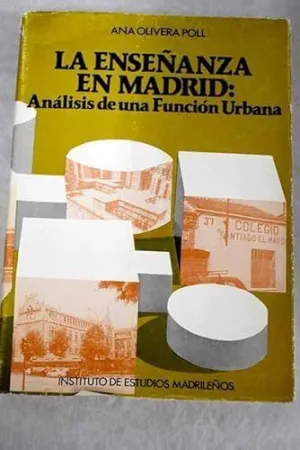 ENSEÑANZA EN MADRID:ANALISIS DE FUNCION URBAN