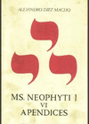 NEOPHYTI 1, (TOMO VI) TARGUM PALESTINENSE MANUSCRITO DE LA BIBLIOTECA VATICANA. APÉNDICES