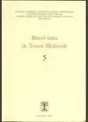 MISCEL.LÀNIA DE TEXTOS MEDIEVALS. Nº 5