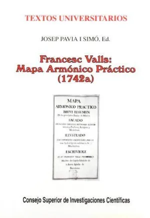 FRANCESC VALLS: MAPA ARMÓNICO PRÁCTICO (1742A)