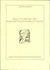 PARA UNA HISTORIA DEL PENSAMIENTO LITERARIO EN ESPAÑA