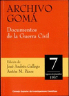 ARCHIVO GOMÁ: DOCUMENTOS DE LA GUERRA CIVIL. VOL 7 (AGOSTO-SEPTIEMBRE 1937)