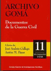 ARCHIVO GOMÁ: DOCUMENTOS DE LA GUERRA CIVIL. VOL 11 (JULIO-SEPTIEMBRE 1938)