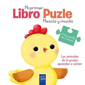 LOS ANIMALES DE LA GRANJA APRENDEN A CONTAR (MI PRIMER LIBRO PUZLE. MEZCLA Y MONTA)