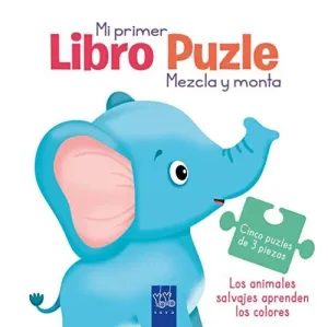 LOS ANIMALES SALVAJES APRENDEN LOS COLORES (MI PRIMER LIBRO PUZLE. MEZCLA Y MONTA)