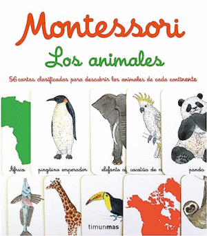 MONTESSORI. LOS ANIMALES (LIBRO + 56 CARTAS)