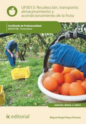 LIBROS DE RECOLECCIÓN, TRANSPORTE, ALMACENAMIENTO Y ACONDICIONAMIENTO DE LA FRUTA. AGAF0108