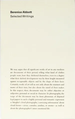 Selected Writings
