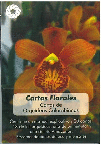CARTAS FLORALES: CARTAS DE ORQUIDEAS COLOMBIANAS (MANUAL + 20 CARTAS)