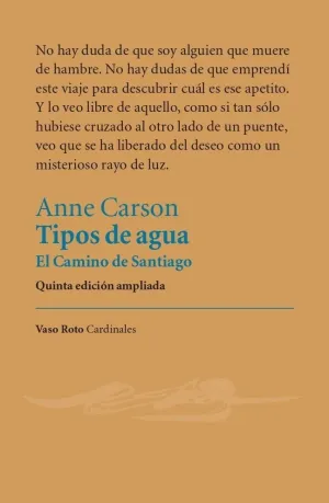 TIPOS DE AGUA. EL CAMINO DE SANTIAGO TIPOS DE AGUA. EL CAMINO DE SANTIAGO