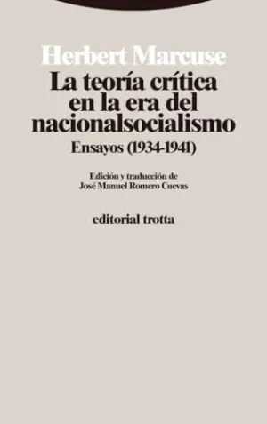 TEORIA CRITICA EN LA ERA DEL NACIONALSOCIALISMO, LA