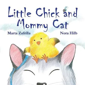 Little Chick And Mommy Cat
