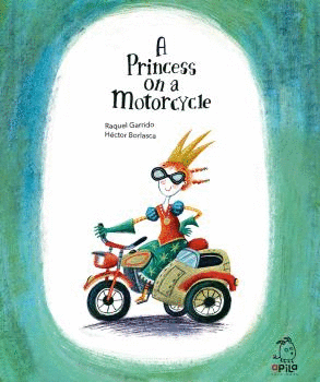 A PRINCESS ON  A MOTORCYCLE.