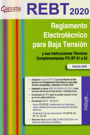 REGLAMENTO ELECTROTECNICO PARA BAJA TENSION Y SUS INSTRUCCIONES TECNICAS COMPLEMENTARIAS ITC-BT 01 A