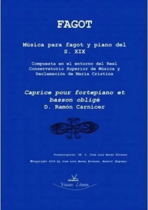 CAPRICE POUR FORTEPIANO ET BASSON OBLIGÉ. FAGOT