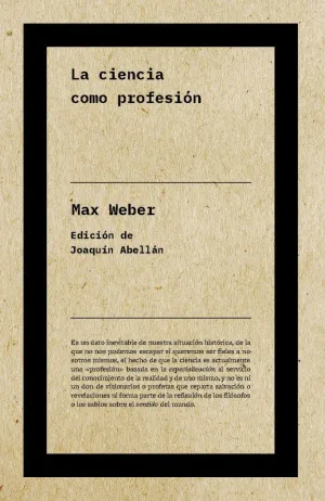 LA CIENCIA COMO PROFESIÓN