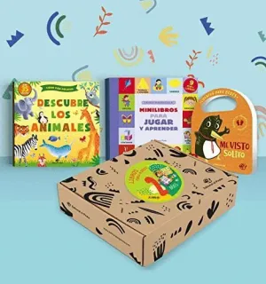 PACK LIBROS PARA NIÑOS 2 AÑOS. (INCLUYE: DESCUBRE LOS ANIMALES - MINILIBROS PARA JUGAR Y APRENDER -