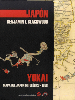JAPÓN. YOKAI: MAPA DEL JAPÓN MITOLÓGICO -1868