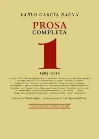 PROSA COMPLETA, 1. 1983 - 2016