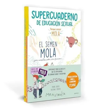 PACK APRENDE CON MENSTRUITA (EL SEMEN MOLA + SUPERCUADERNO DE EDUCACIÓN SEXUAL) (MENSTRUITA)