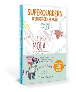 PACK APRÈN AMB MENSTRUITA (EL SEMEN MOLA + SUPERQUADERN D´EDUCACIÓ SEXUAL)