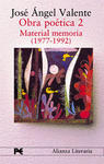 OBRA POÉTICA 2: MATERIAL MEMORIA (1977-1992)