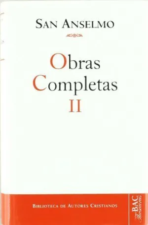 OBRAS COMPLETAS DE SAN ANSELMO. II