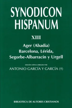 SYNODICON HISPANUM XIII SYNODICON HISPANUM XIII