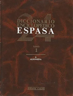 DICCIONARIO ENCICLOPEDICO ESPASA. TOMO 1 (A-ALFONSINA) DICCIONARIO ENCICLOPEDICO ESPASA. TOMO 1 (A-ALFONSINA)