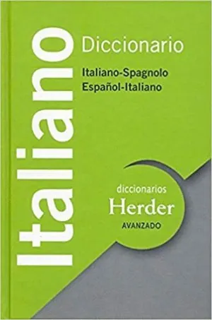 DICCIONARIO AVANZADO ITALIANO - SPAGNOLO / ESPAÑOL - ITALIANO