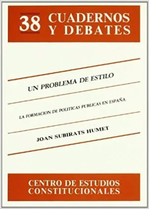 UN PROBLEMA DE ESTILO UN PROBLEMA DE ESTILO