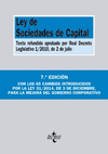 LEY DE SOCIEDADES DE CAPITAL : TEXTO REFUNDIDO APROBADO POR REAL DECRETO LEGISLATIVO 1-2010, DE 2 DE
