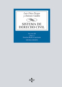 SISTEMA DE DERECHO CIVIL. VOLUMEN III (TOMO 2): DERECHOS REALES EN PARTICULAR