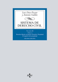 SISTEMA DE DERECHO CIVIL. VOLUMEN III (TOMO 1): DERECHOS REALES EN GENERAL
