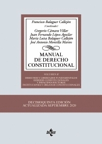 MANUAL DE DERECHO CONSTITUCIONAL. VOL. II: DERECHOS Y LIBERTADES FUNDAMENTALES. DEBERES CONSTITUCION