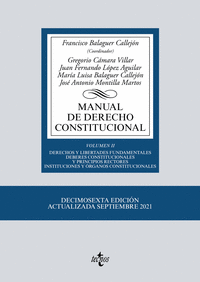 MANUAL DE DERECHO CONSTITUCIONAL.VOLUMEN II: DERECHOS Y LIBERTADES FUNDAMENTALES. DEBERES CONSTITUCI