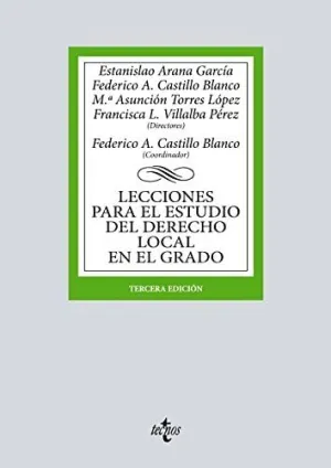LECCIONES PARA EL ESTUDIO DEL DERECHO LOCAL EN EL GRADO