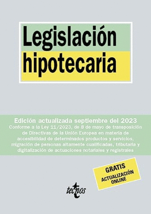 LEGISLACIÓN HIPOTECARIA.